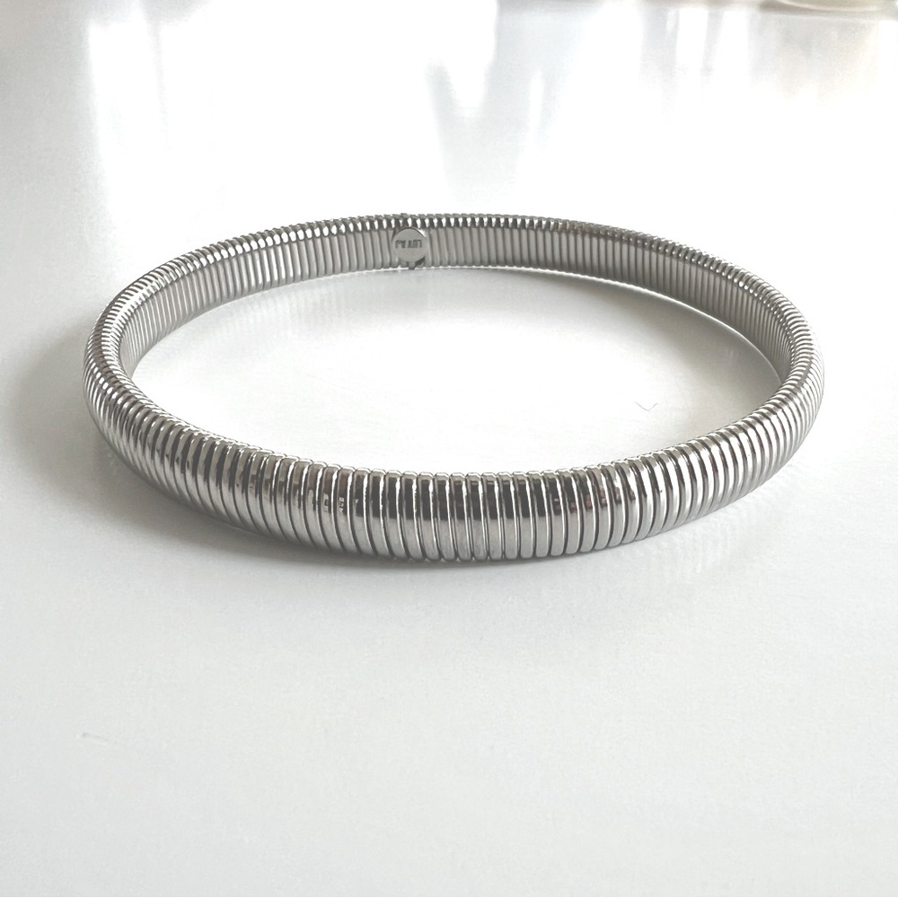 LUV AJ - MINI FLEX SNAKE CHAIN BRACELET- SILVER
